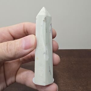 Dendritic Green Jasper Crystal Tower